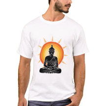Stiliserad illustration av en buddha-silhuett