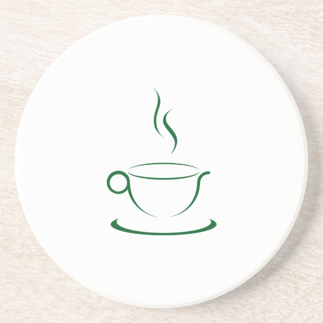 Stiliserad kaffe Mugg Underlägg (Framsidan)