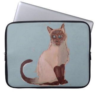 Stiliserad kattplanschett laptop fodral