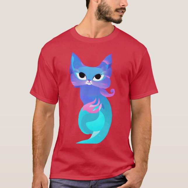 stiliserad kattvän t shirt (Framsida)