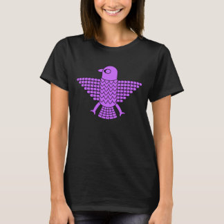 Stiliserad Lila Falcon T Shirt