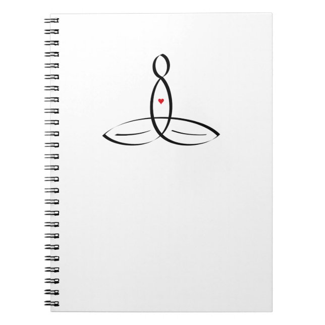 Stiliserad meditator anteckningsbok (Framsidan)