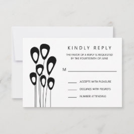 Stiliserad OSA kort för inbjudan till boskapsbröll