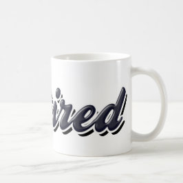 Stiliserad pensionerad kaffemugg