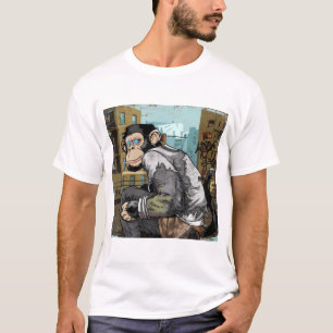 Stiliserad schimpans t shirt