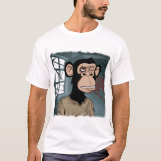 Stiliserad schimpans t shirt