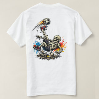 Stiliserad Skelett Cykelspark Fotbollsmugg | Rolig T Shirt