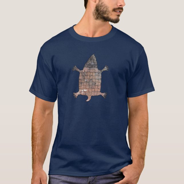 Stiliserad sköldpadda - Mimbres Pottery Design T Shirt (Framsida)
