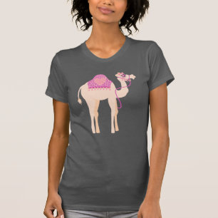 Stiliserad söt grafisk enhöckrig kamel t-shirt