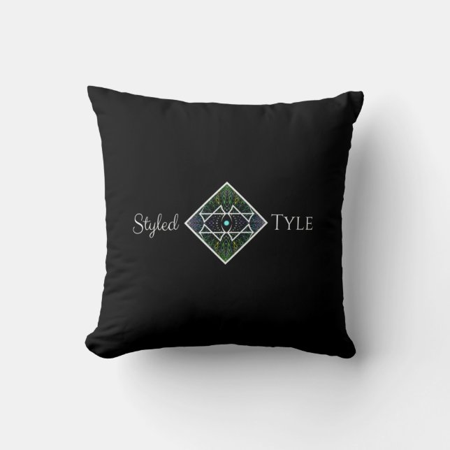Stiliserad Tyle-logotyp Kudde (Framsida)