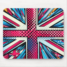 Stiliserad Union Jack-musmatta