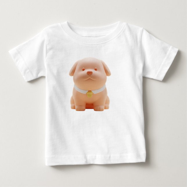 Stiliserad valp karaktär t shirt (Framsida)
