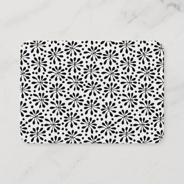 Stiliserad växt Mönster 020818 Visitkort (Framsida)