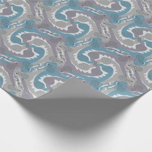 Stiliserad Virvlande Harar Tesselation 3 Omslag P Presentpapper