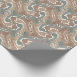 Stiliserad Virvlande Harar Tesselation 6 Omslag P Presentpapper