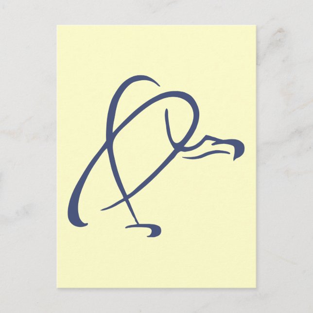 Stiliserad vultur vykort (Framsida)