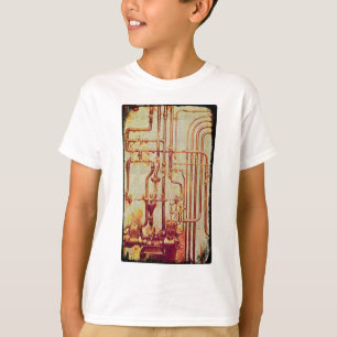 Stiliserade antika väggledningar tee