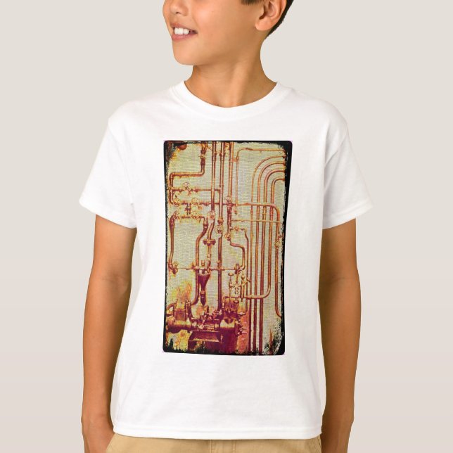 Stiliserade antika väggledningar tee (Framsida)