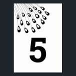 Stiliserade Bordsnummer för Peacock Modern Bröllop<br><div class="desc">Modern. Minimal. Den här samlingen användor stiliserade påfågelfjädrar för att skapa en elegant leta efter din speciella dag. Anpassa med de nummer du behöver och lägg till ett kort i taget i din kundvagn.</div>