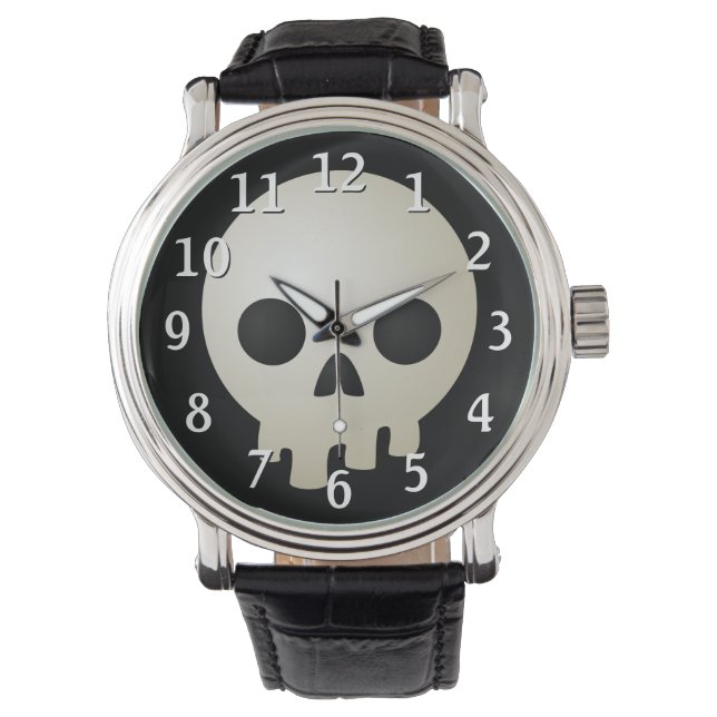 Stiliserade Döskallar Armbandsur (Framsida)