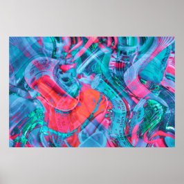 Stiliserade elektroniska kretskomponenter Poster