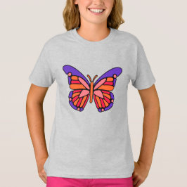 Stiliserade fjärilskjortor och jacka tee shirt