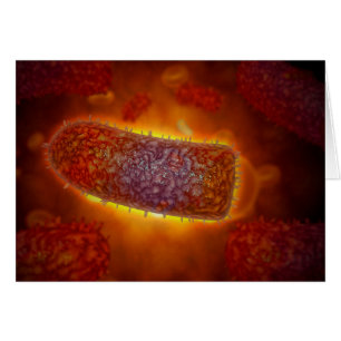 Stiliserade Rabies Virus Partices 2 Hälsningskort