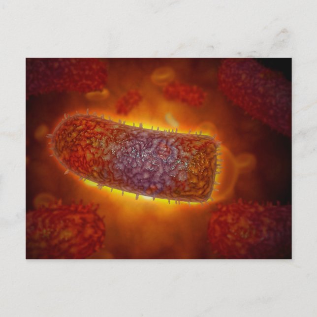 Stiliserade Rabies Virus Partices 2 Vykort (Framsida)