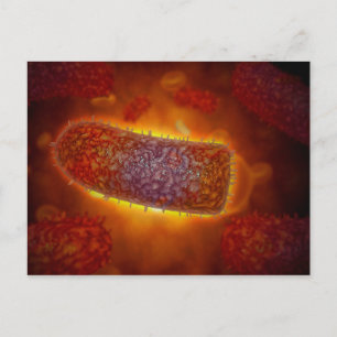 Stiliserade Rabies Virus Partices 2 Vykort