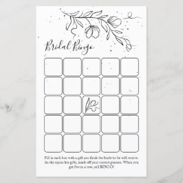 Stiliserat bingo-spel för blommar gren möhippa