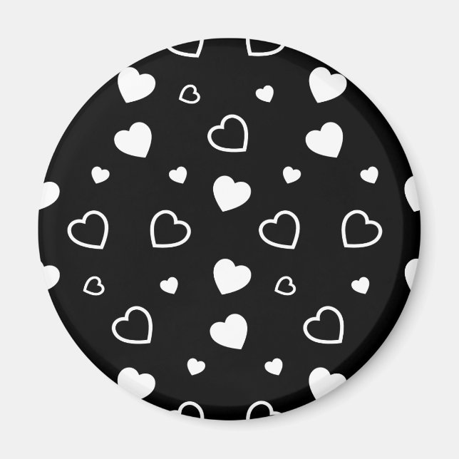 Stiliserat hjärtmönster 5 magnet (Framsidan)