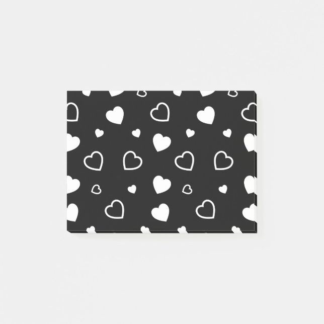 Stiliserat hjärtmönster 5 post-it block (Framsida)