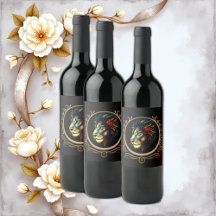 Stiliserat Lejont huvud Porträtt i Mandala Ram