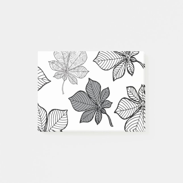 Stiliserat löv 2 post-it block (Framsida)