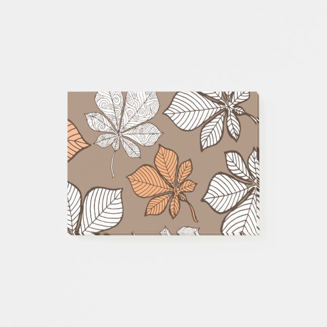 Stiliserat löv 7 post-it block (Framsida)