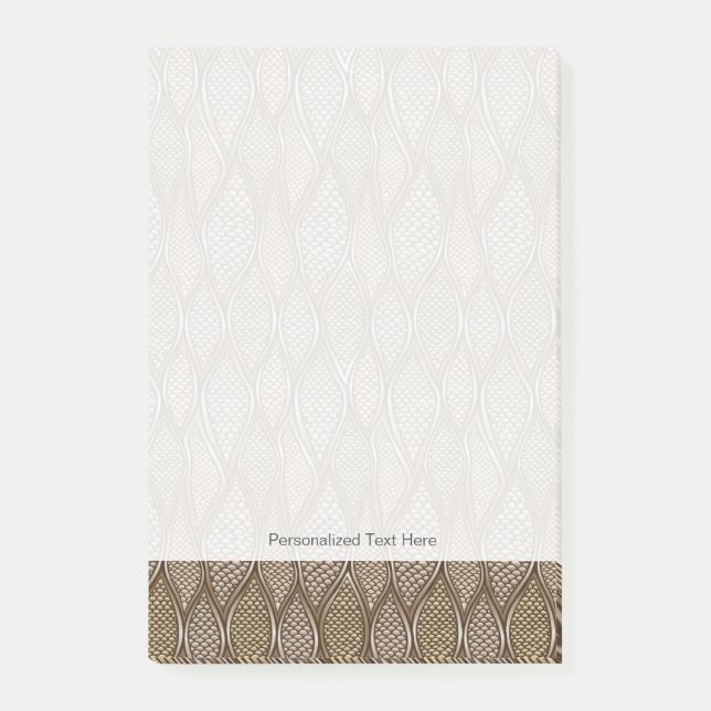 Stiliserat ormskinn post-it block (Framsida)