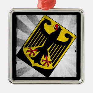 Stiliserat Tysklant COA Julgransprydnad Metall