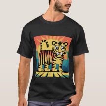 Stiliserat vilt T-shirt