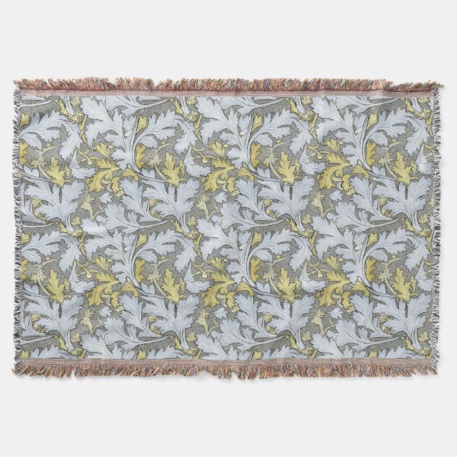 stiliskt akantus- och blomform filt (Framsidan)