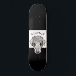 Stilize Labrador Retriever Personlig Skateboard<br><div class="desc">Stiliserad arbetshämtning skriver ut personlig med hund namn. Labbkonst. Lägg till din hund namn.</div>