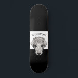 Stilize Labrador Retriever Personlig Skateboard<br><div class="desc">Stiliserad arbetshämtning skriver ut personlig med hund namn. Labbkonst. Lägg till din hund namn.</div>