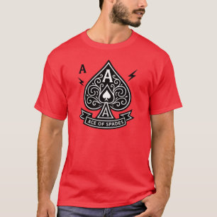Stilized Ace of Spades - Art-Deco Vector Emblem T Shirt