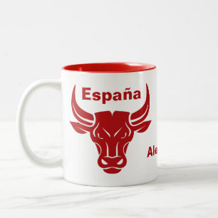 Stilized Bull Custom name & text mugg
