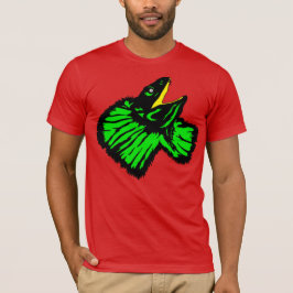 Stilized Neon Grönt Frilled-nacke Lizard T Shirt