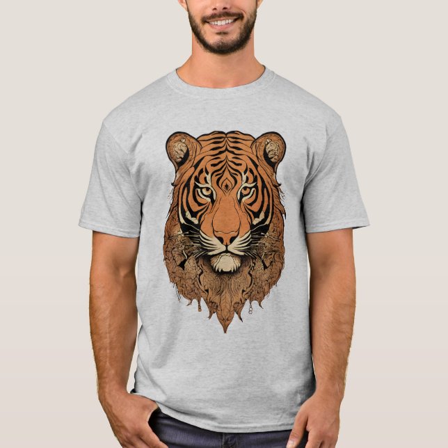 Stilized Tiger Illustration Tee (Framsida)