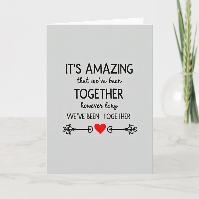 Still Amazing Together Love Card Kort (Framsida)