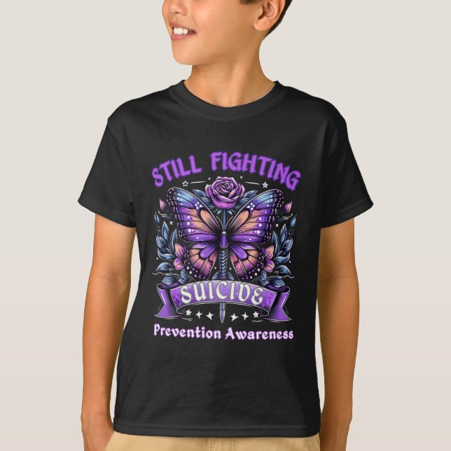 Still Fighting Suicide Prevention Awareness Butter T Shirt (Framsida)