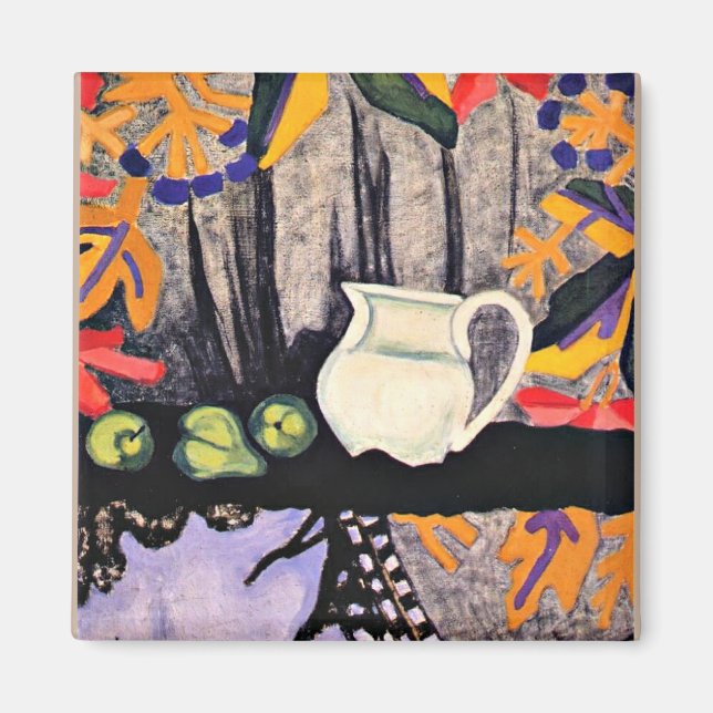 still Life, 1910-målning av Olga Rozanova, Magnet (Framsidan)