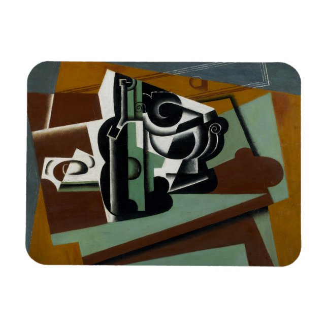 still Life, 1917 (olja på panel) Magnet (Horisontell)