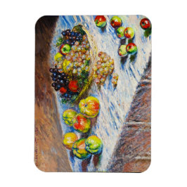 still Life - Apples and Grapes Claude Monet Magnet